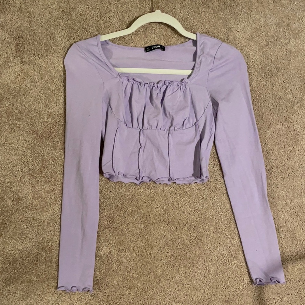 SHEIN long sleeve crop top